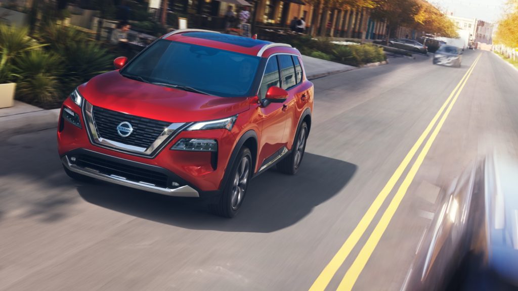 2021 Nissan Rogue Red Front Exterior Picture